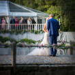 Photo of the bride and groom at a wedding catered by Beetham Food.